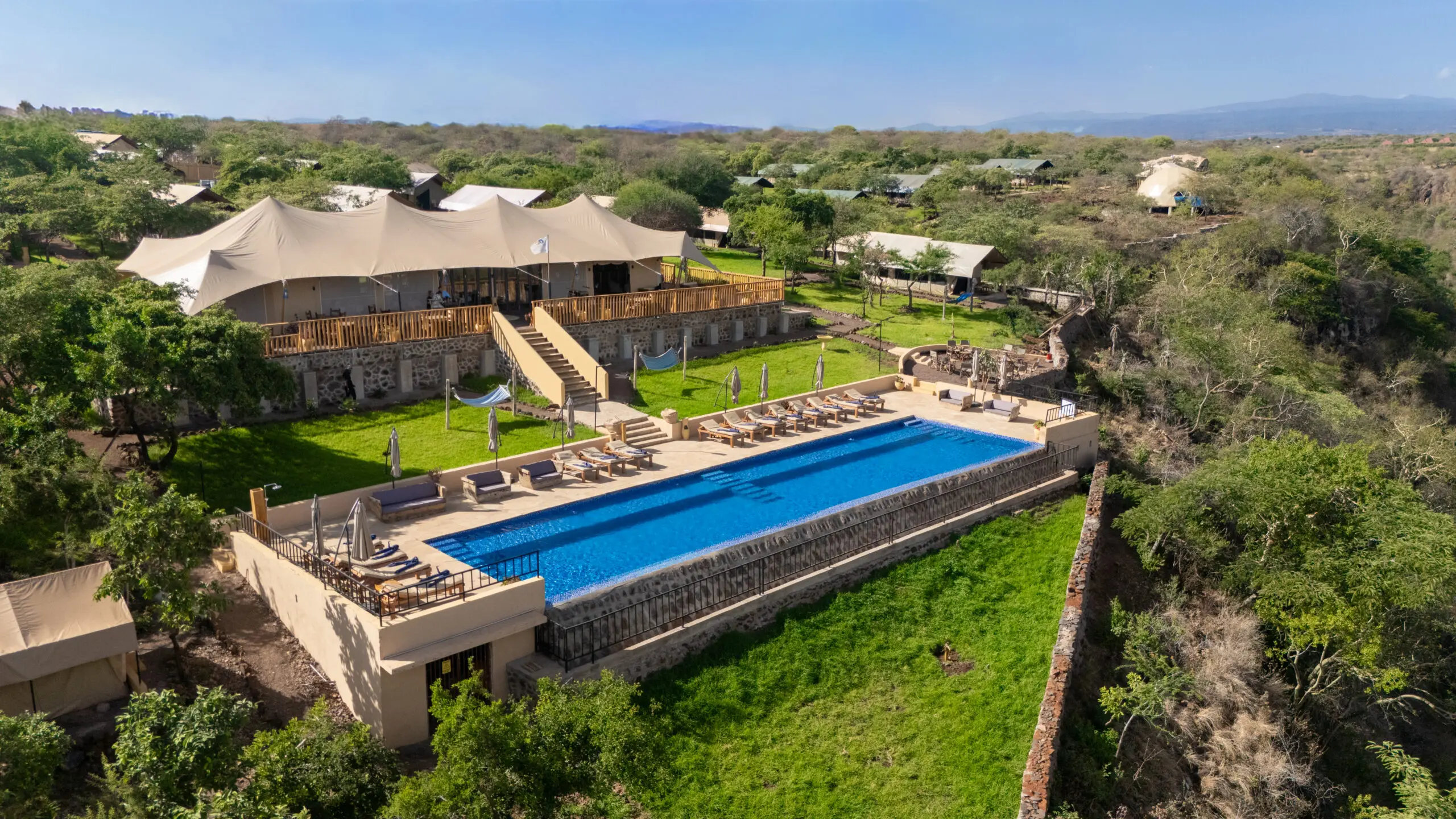 Africa Safari Manyara Escarpment, Paradise & Wilderness overlooking the dramatic Great Rift Valley landscape in Tanzania