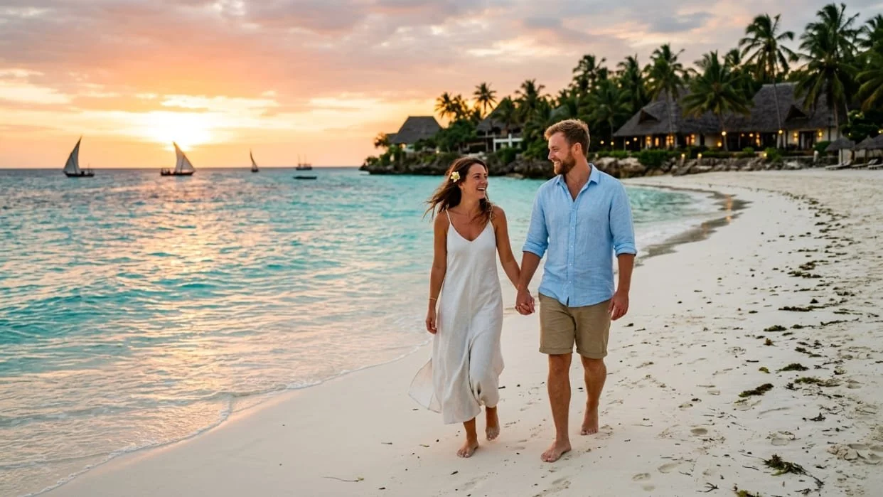 Best Honeymoon Luxury Safari and Zanzibar Beach with romantic wildlife experiences and tropical coastal relaxation in Tanzania