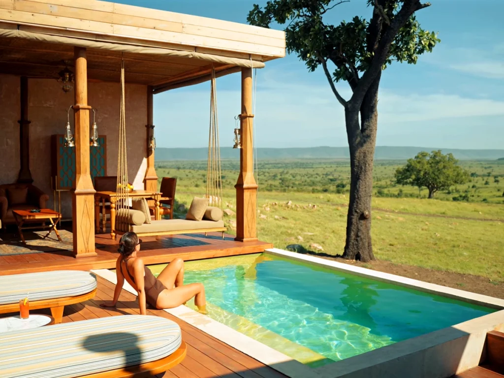 Serengeti Safari Experiences with wildlife viewing across the vast savannah plains of Serengeti National Park Tanzania